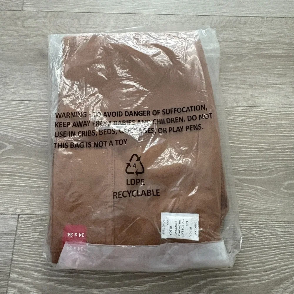NWT Coleman Toffee Brown Tear Free Fleece‎ Lined Utility Pants Size 34 x 34 $90